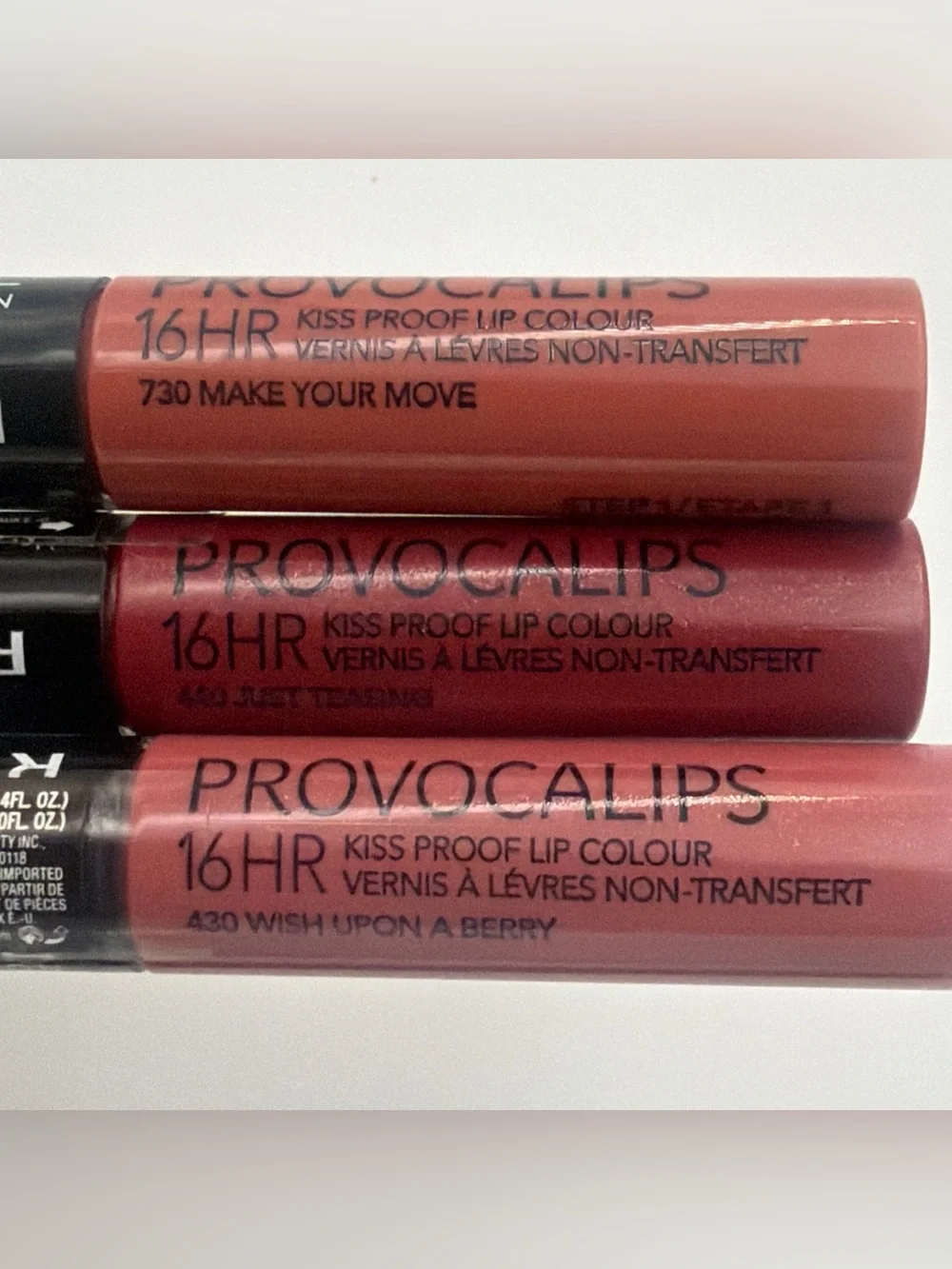 Rimmel London Provocalips Assorted Set Of 7 Lip Colour 16HR Lipsticks - NEW